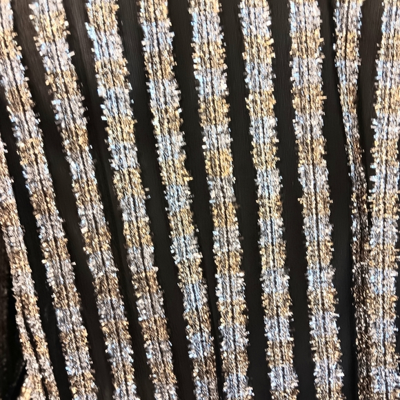 Wow! Vintage 80s sheer metallic sparle Victorian style shirt. Small Rimini - Picture 4 of 16